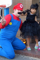 ハロウィンでマリオ