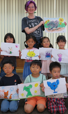 芸術家ローレン先生来園